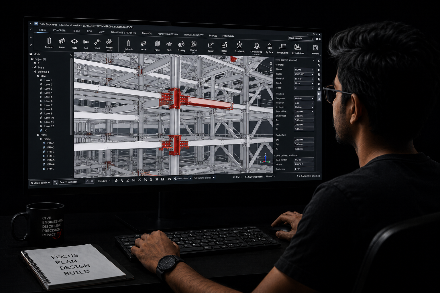Tekla Structures training at Manju CAD Experts